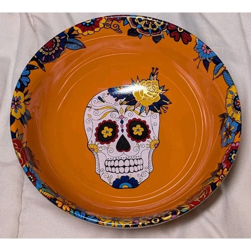 WILLIAMS SONOMA DAY OF THE DEAD Soup/Cereal Bowl/ Candy Dish 5 1/2
